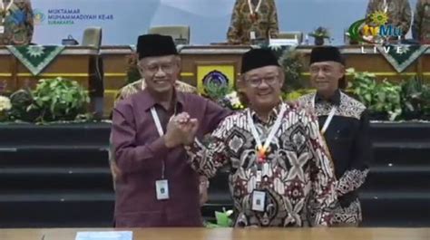 Kembali Berduet Pimpin Pp Muhammadiyah Haedar Nashir Dan Abdul Mu Ti