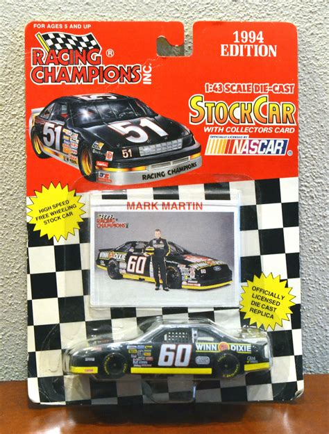 Racing Champions Nascar Mark Martin 1994 Edition Diecast 143 Scale Etsy