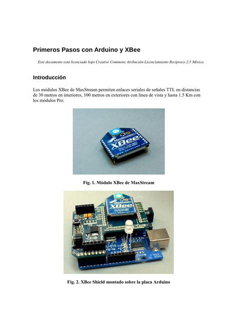 PDF Primeros Pasos con Arduino y XBee PDF fileCómo programar un