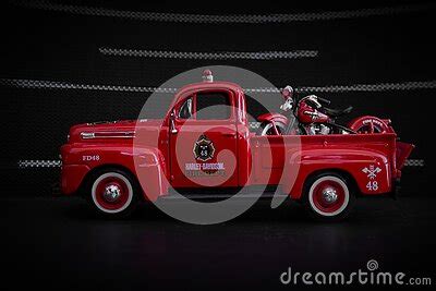 Ford F Pickup Truck Harley Davidson Fire Truck And El