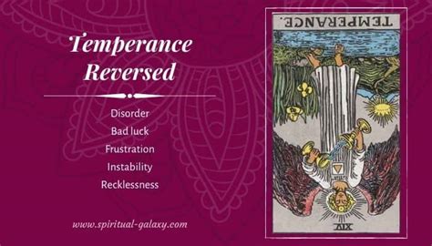 Temperance Tarot Card Meaning Upright Reversed Spiritual Galaxy