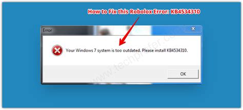 How To Fix Roblox Error Kb Your Windows System Is Too