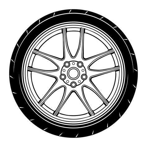 Car wheel illustration for conceptual design 2027235 Vector Art at Vecteezy