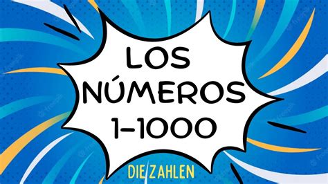 68 Spanisch lernen 123 Los números Zahlen 1 1000