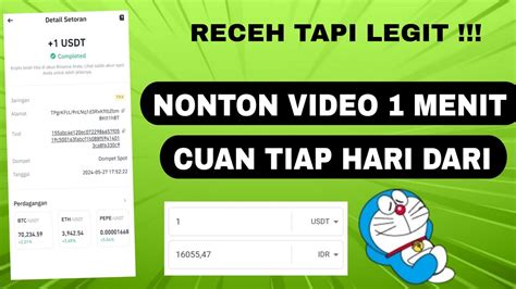 NONTON VIDEO DAPET CUAN TIAP HARI Mining Usdt Tercepat YouTube