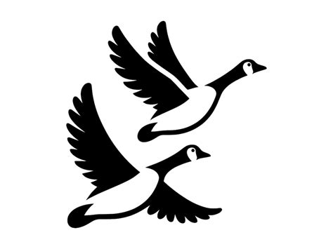 Flying Geese SVG Goose Bird Migration Animals Wildlife Printable Clip ...