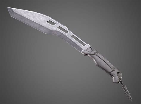 D Model Kurki Tactical Machete Rui K Aaa Pbr Game Ready Melee Asset