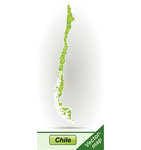 border map of chile with borders in green - Stock Photo #10615061 | PantherMedia Stock Agency