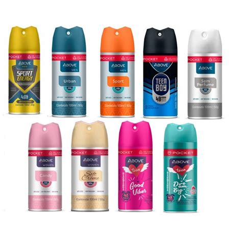 Above Pocket Desodorante Aerosol Ml Masculino E Feminino Shopee Brasil