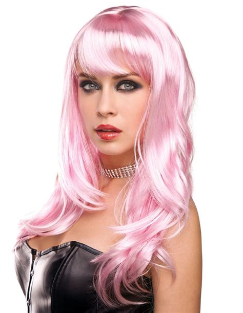 Pink Candy Fashion Pleasure Wig Womens Fancy Dress Or Role Play