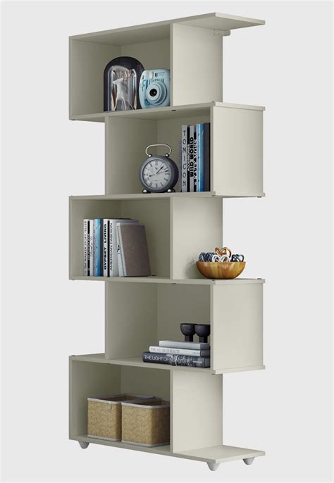 Estante Vertical Para Livros - Estante Vertical para Livros 5 Nichos Off-White Tigus Baby - Compre ...