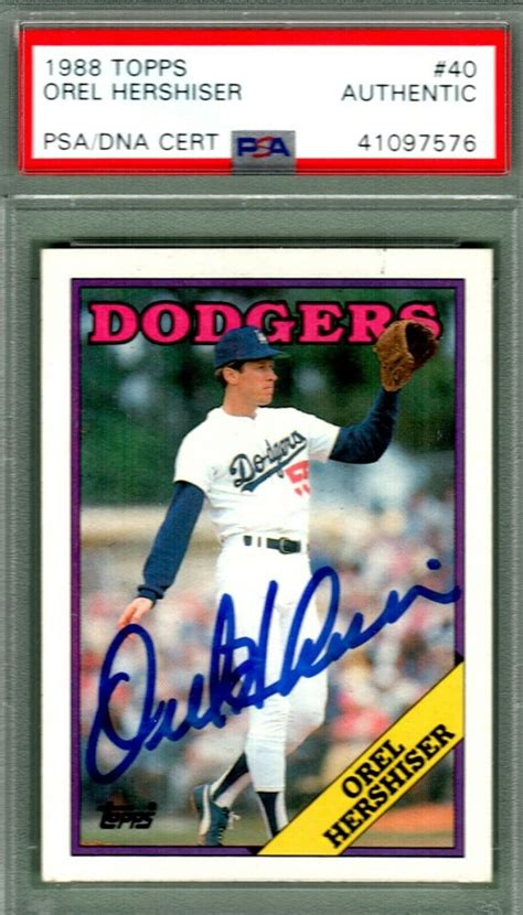 Auction Prices Realized Baseball Cards 1988 Topps Orel Hershiser