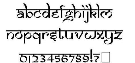 Hindi Font English