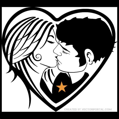 Couple Kissing Ai Royalty Free Stock Svg Vector