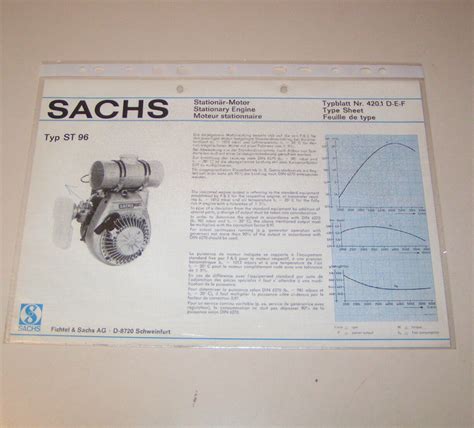 Typenblatt Technische Daten Sachs Station R Motor St Stand