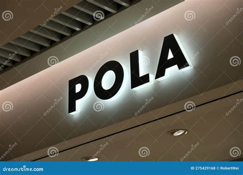 Close Up POLA Store Brand Logo Editorial Stock Photo - Image of ...