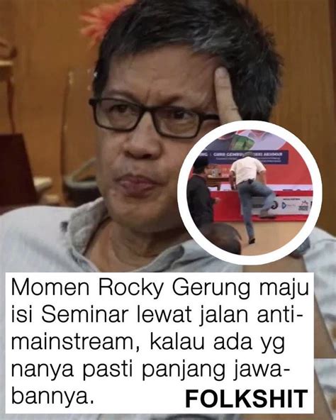 Minda Art On Twitter Rocky Gerung Vs Bocil Ketika Rocky Gerung Maju