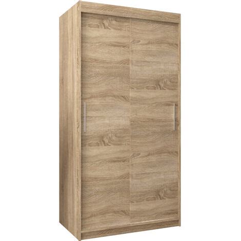 Armoire De Chambre Torm Sonoma Avec Portes Coulissantes Penderie