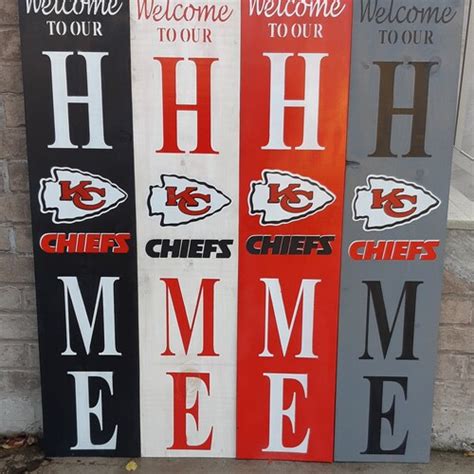 Kansas City Chiefs Welcome Sign Etsy