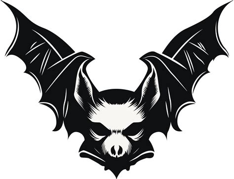 Bat vector Black And White 21740381 Vector Art at Vecteezy