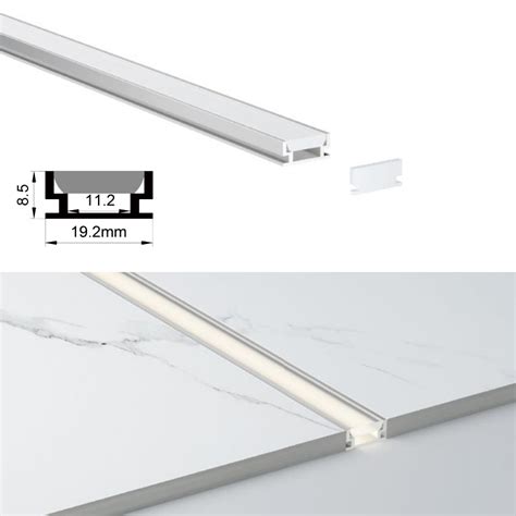 Recessed LED Floor Lighting Strip Profile For 10mm LED Strip