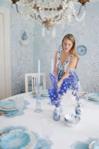 Our Schumacher Blue White Dining Room Samantha Varvel