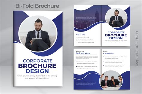 bifold business brochure design template graphic  vmsit creative
