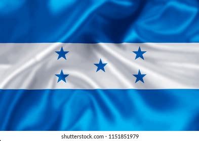 Honduras Waving Closeup Flag Illustration Perfect Stock Illustration ...