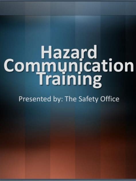 Hazard Communication Training Download Free Pdf Labour Relations