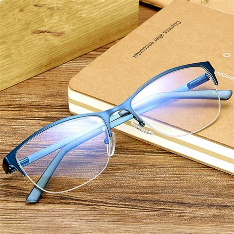 Women Half Rim Eyeglasses Optical Prescription Glasses Frame For Female Alloy Metal Fashion