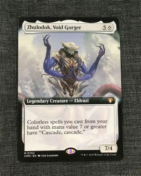 Zhulodok Void Gorger Extended Art Mtg Proxy Commander Masters