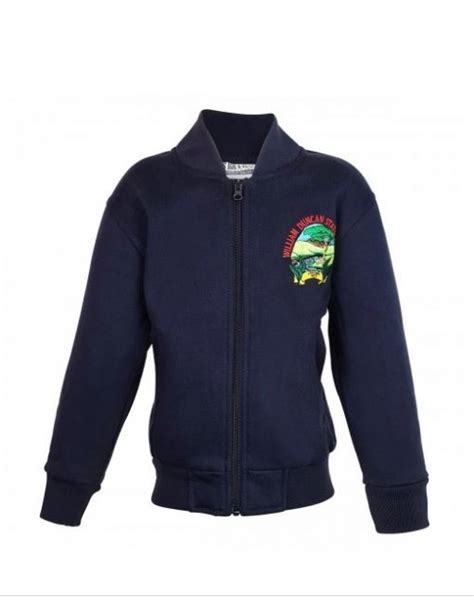 Jacket Fleece Zip Dark Navy School Locker