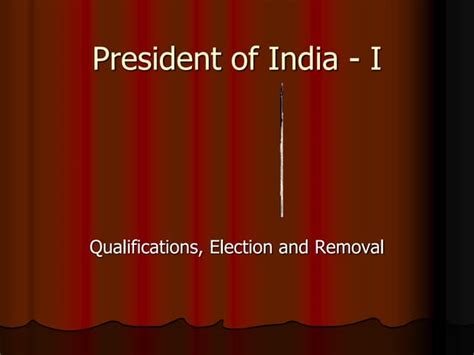 President Of India Ppt