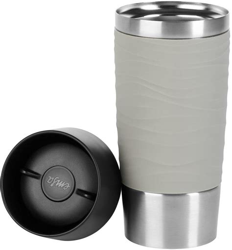 Emsa Travel Mug Waves Trinkbecher 360ml Grau Bei Camping Wagner