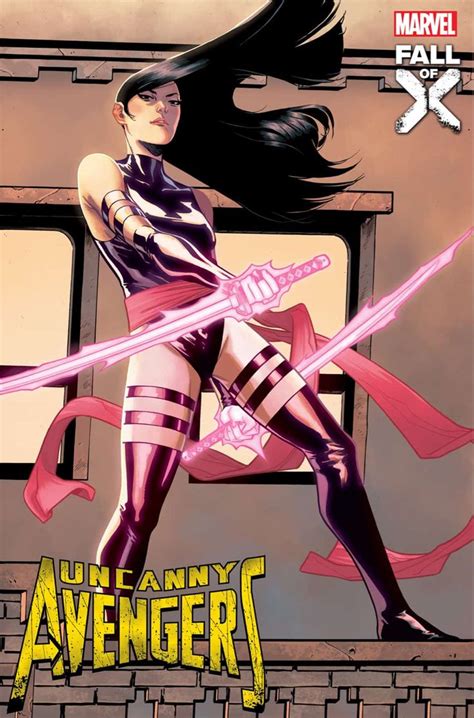 Psylocke Marvel Variant Cover By Elena Casagrande Uncanny Avengers