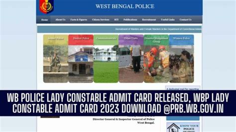 Wb Police Lady Constable Admit Card Wbp Lady Constable Hall