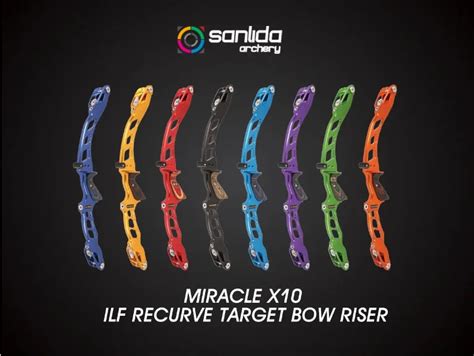 Sanlida X10 Recurve Bow Riser 25 ILF CNC 6061 T6 Right Left Hand High