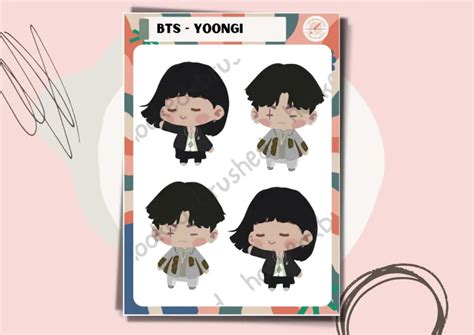 Bts Yoongi Sticker Pack X Lazada Ph