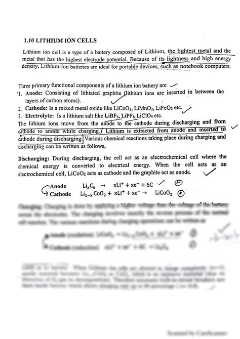 Solution Lithium Ion Battery Studypool