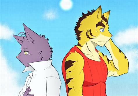 The Big Imageboard Tbib Anthro Awkward Back To Back Clothed