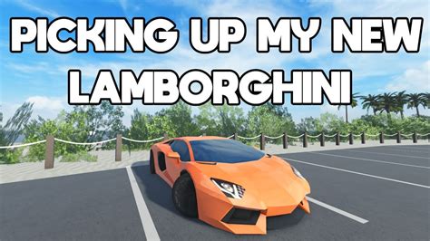 PICKING UP MY NEW LAMBORGHINI AVENTADOR Roblox Southwest Florida