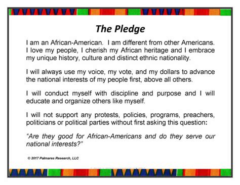 THE PLEDGE - The African-American National Identity