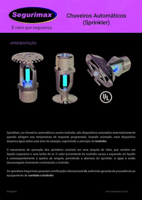 PDF Chuveiros Automáticos Sprinkler SEGURIMAXsegurimax br