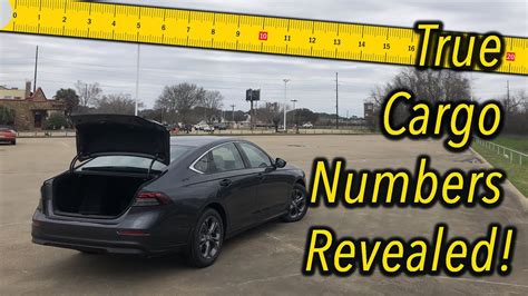 2023 Honda Accord True Cargo Capacity Given In Inches YouTube