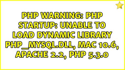 Top 47 Unable To Load Dynamic Library Php Mysql Dll Update