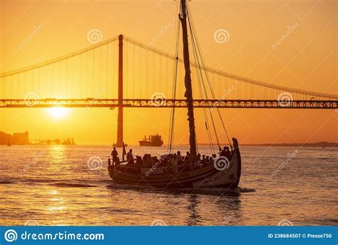 Portugal Lisbon Th April Bridge Editorial Photography Image Of Th