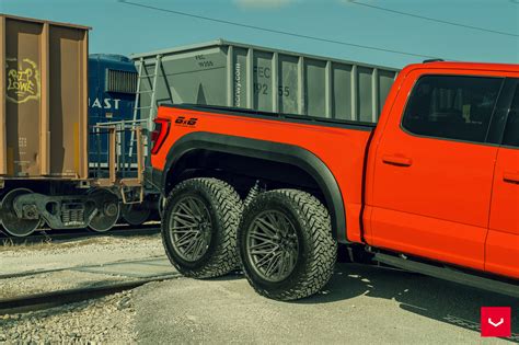 Ford Raptor 6x6 Hybrid Forged Series Hf6 5 Ultra Deep Vossen Wheels