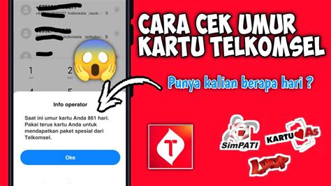 Cara Cek Umur Kartu Telkomsel Terbaru Mudah Dan Cepat Youtube