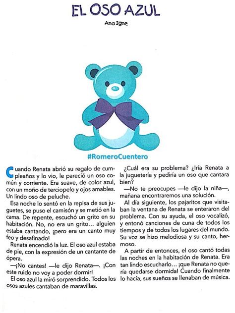 Cuento Del Oso Azul