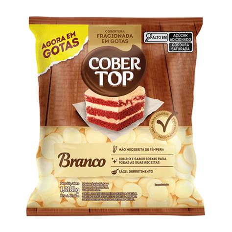 Gotas de Chocolate Branco Cobertop 1kg Oca do Açaí Cariri